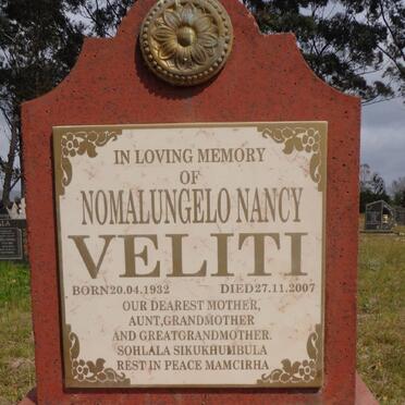 VELITI Nomalungelo Nancy 1932-2007