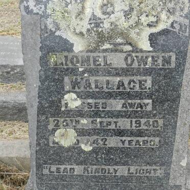 WALLACE Lionel Owen -1940 