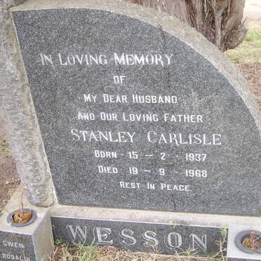 WESSON Stanley Carlisle 1937-1968