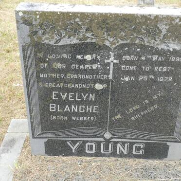 YOUNG Evelyn Blanche nee WEBBER 1893-1978