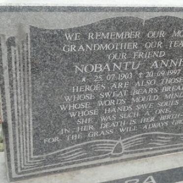 XABA Nobantu Annie 1903-1997
