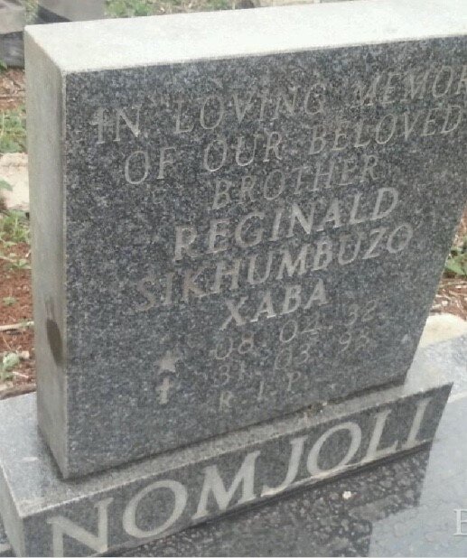 XABA Reginald Sikhumbuzo 1932-1993
