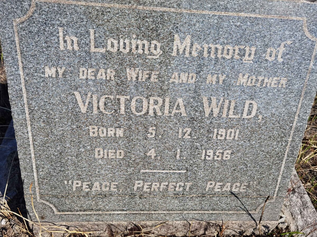 WILD Victoria 1901-1956