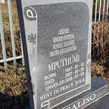 MANGALISO Mputhumi 1957-2007