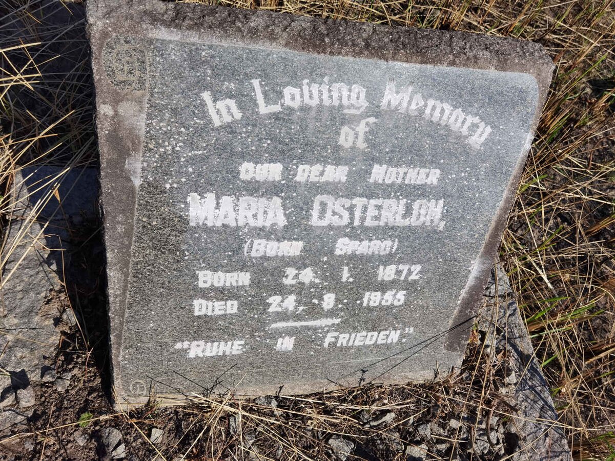 OSTERLOH Maria nee SPARG 1872-1955