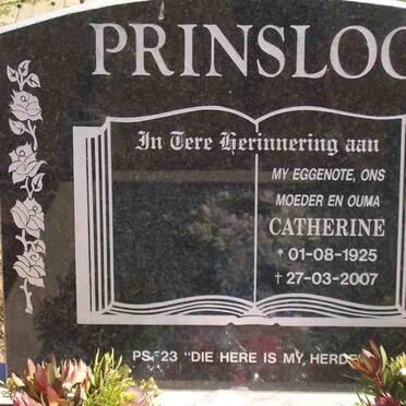 PRINSLOO Catherine 1925-2007