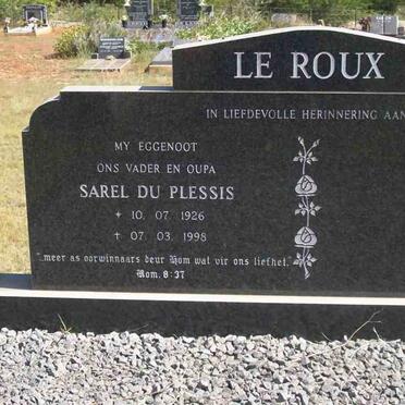 ROUX Sarel du Plessis, le 1926-1998