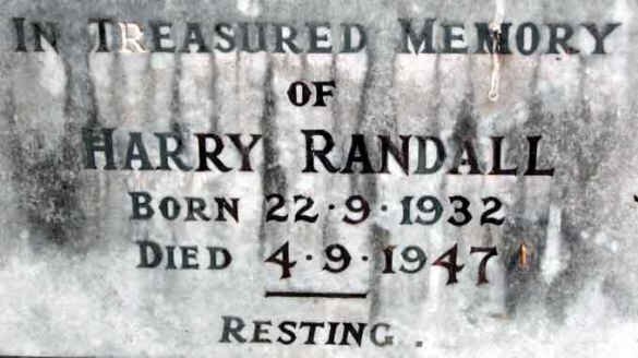 RANDALL Harry 1932-1947
