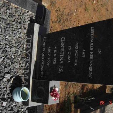 TRYTSMA Christina J.S. 1921-2003