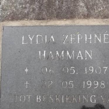 HAMMAN Lydia Zéphné 1907-1998 