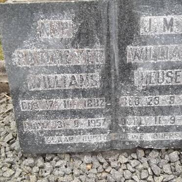 WILLIAMS N.S.P. Rademeyer 1882-1957 &amp; J.M.C. HEUSER 1893-1970