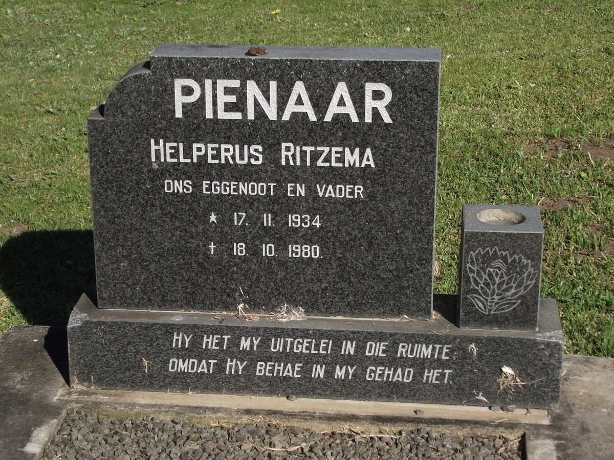 PIENAAR Helperus Ritzema 1934-1980
