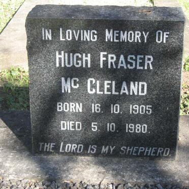 Mc CLELAND Hugh Fraser 1905-1980