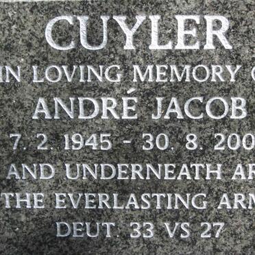 CUYLER Andre Jacob 1945-2004