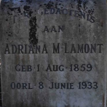 LAMONT Adriana M. 1859-1933