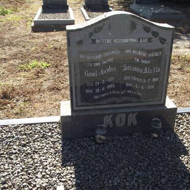 KOK Daniel Jacobus 1901-1965 &amp; Susanna Aletta SPIES 1910-1992