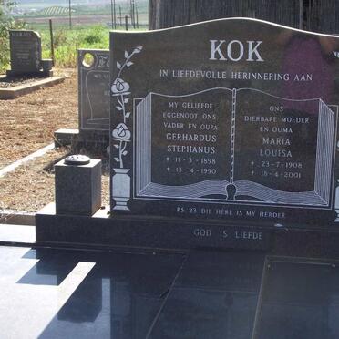 KOK Gerhardus Stephanus 1898-1990 &amp; Maria Louisa 1908-2001