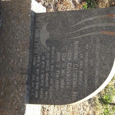 KOK Marianne Catherina nee GEISSLER 1888-1957