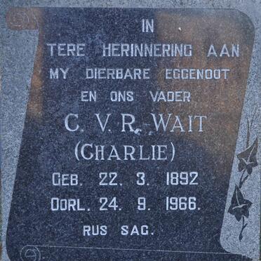WAIT C.V.R. 1892-1966