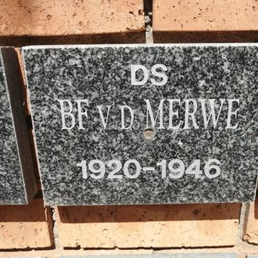 MERWE B.F., v.d. 