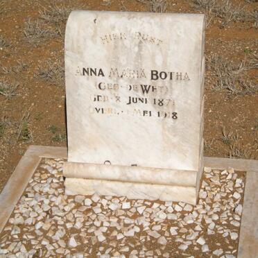 BOTHA Anna Maria nee DE WET 1871-1918