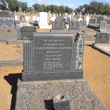 BERG Elizabeth Hendrina, van der nee VAN ZYL 1892-1948