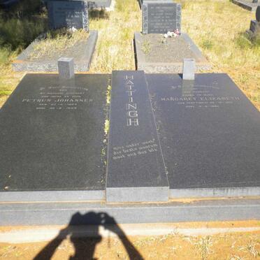HATTINGH Petrus Johannes 1904-1984 &amp; Margaret Elizabeth HATTINGH 1910-1998