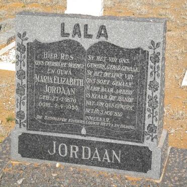 JORDAAN Maria Elizabeth 1876-1955