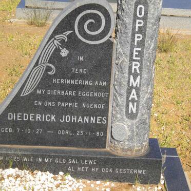 OPPERMAN Diederick Johannes 1927-1980