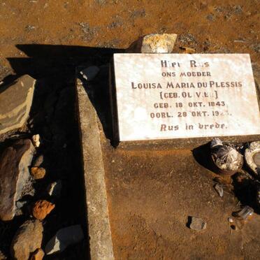 PLESSIS Louisa Maria, du nee OLIVIER 1843-1923