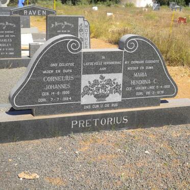 PRETORIUS Cornelius Johannes 1906-1984 &amp; Maria Hendrina C. VAN DER LINDE 1905-1976