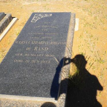 RAND Willem Adriaan, du 1886-1959 &amp; Maria Catharina Johanna 1890-1954