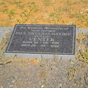 VENTER Paul Nicolaas Harmse 1926-1999
