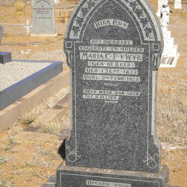 WYK Maria C.P., v. nee De BEER 1877-1928