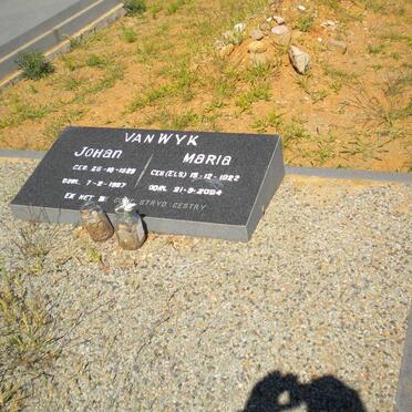 WYK Johan, van 1921-1997 &amp; Maria 1922-2004