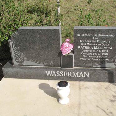 WASSERMAN Katrina Magrieta 1939-2007