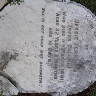 FERREIRA Jessie nee COLLING -1881