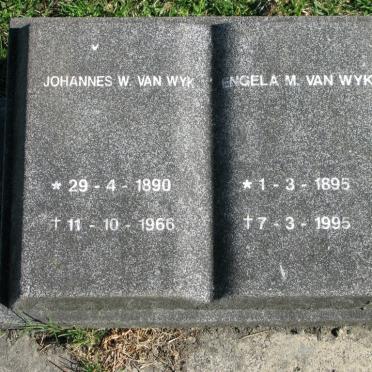 WYK Johannes W., van 1890-1966 &amp; Engela M. 1895-1995