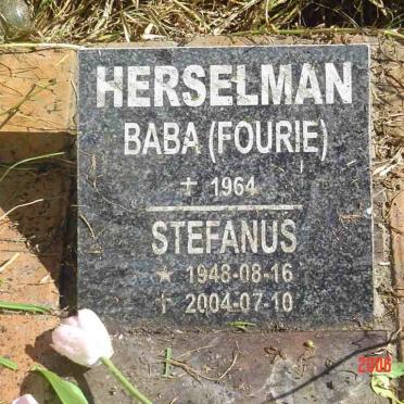 HERSELMAN Fourie -1964 :: HERSELMAN Stefanus 1948-2004