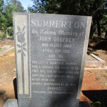 SUMMERTON John Godfrey -1966