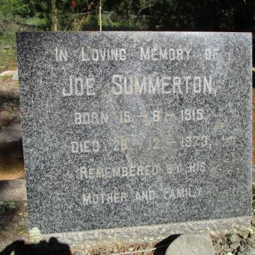 SUMMERTON Joe 1915-1973