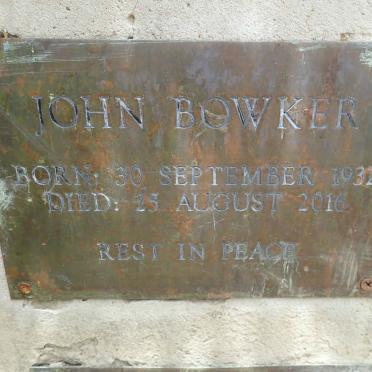 BOWKER John 1932-2016