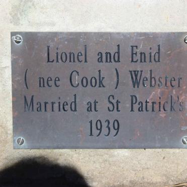 WEBSTER Lionel &amp; Enid COOK