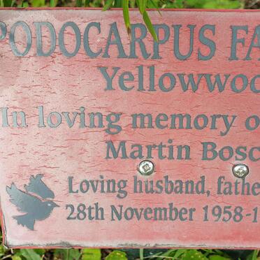 BOSCH Martin 1958-2013