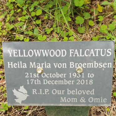 BROEMBSEN Heila Maria, von 1931-2018