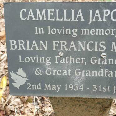 MUMBY Brian Francis 1934-2018