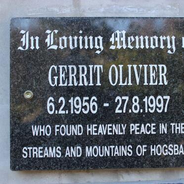 OLIVIER Gerrit 1956-1997
