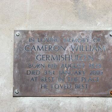 GERMISHUIZEN Cameron William 1929-2005