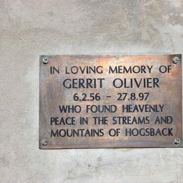 OLIVIER Gerrit 1956-1997