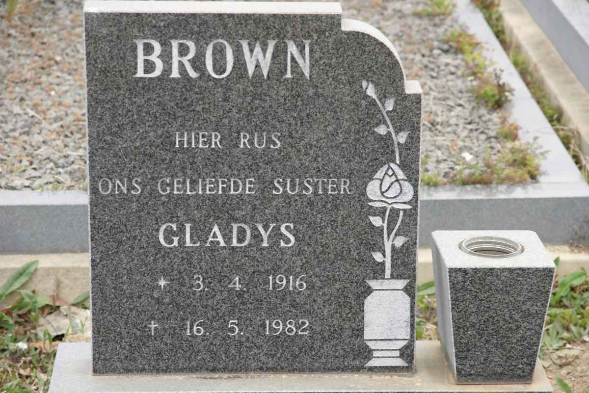 BROWN Gladys 1916-1982